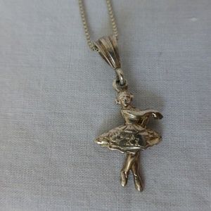 Silver Ballerina charm